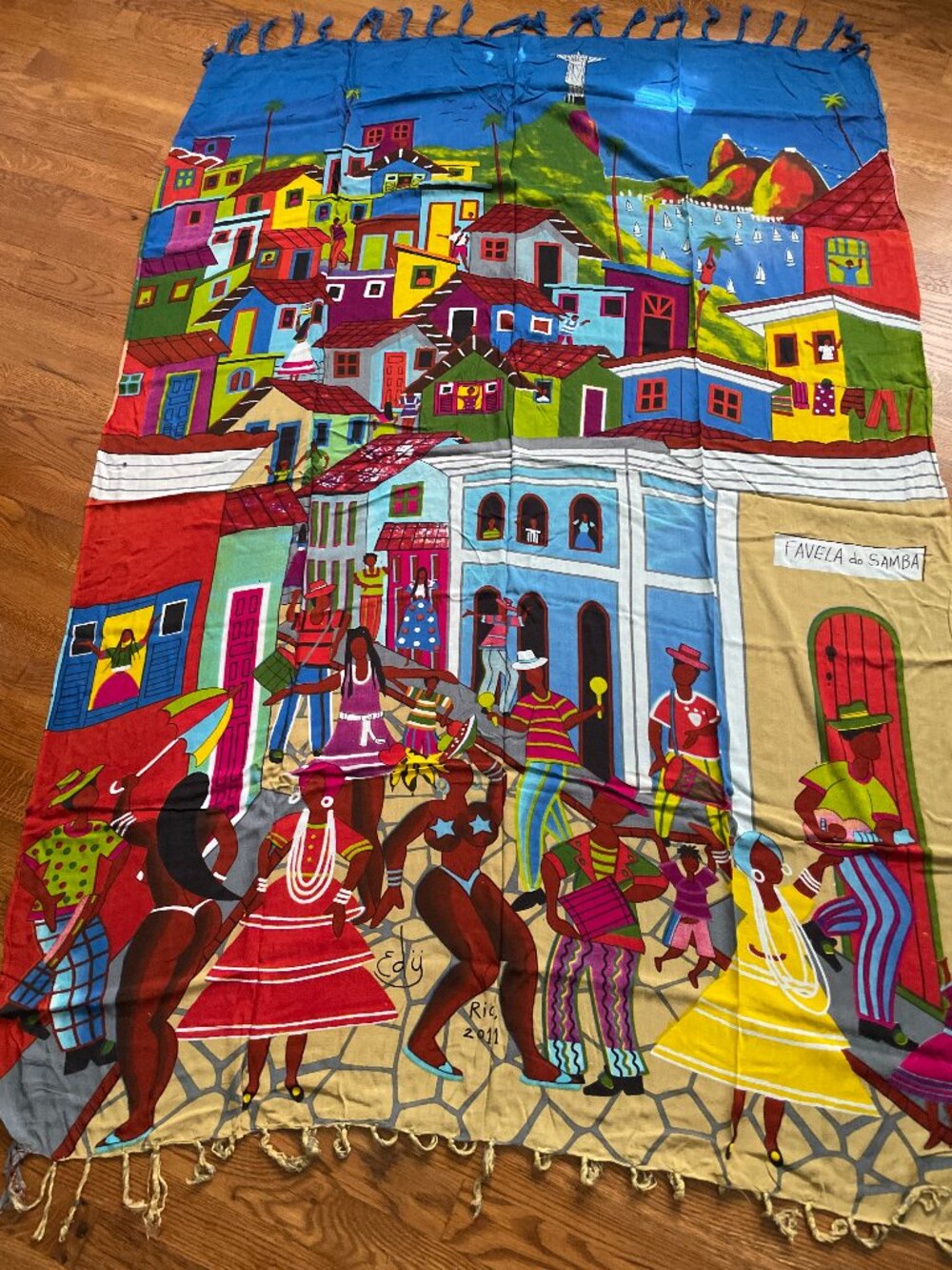 Large Brazilian Pareo Sarong for Beach or Decor